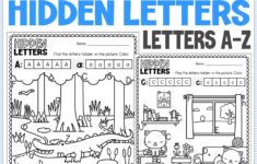 Alphabet Hidden Letters Pictures A To Z - Fun Letter Recognition throughout Alphabet Hidden Pictures Printable
