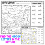 Alphabet Hidden Letters Pictures | Letter Recognition Alphabet Regarding Alphabet Hidden Pictures Printable