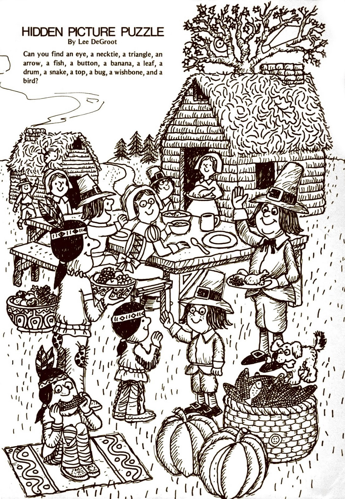 And Everything Else Too: End Of The Line Thanksgiving + Carrie Fisher throughout Highlights Thanksgiving Hidden Pictures