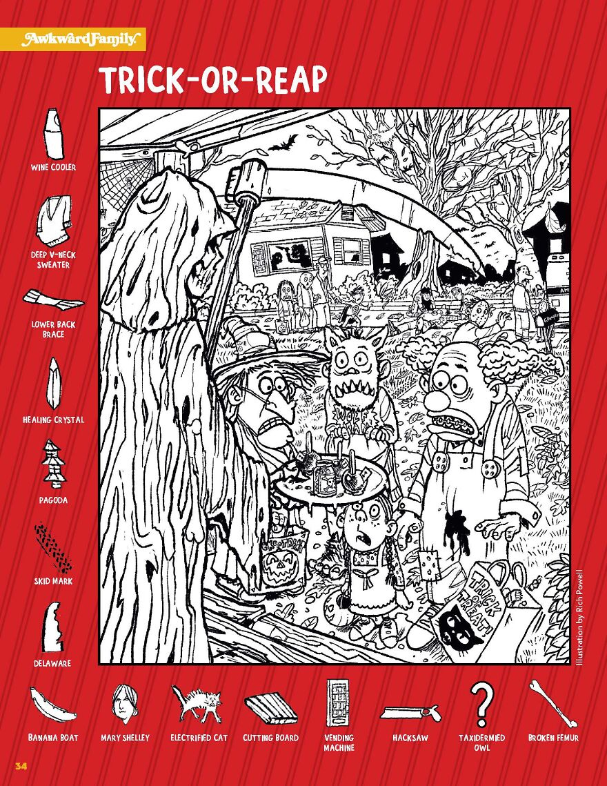 Artist Made Immature Search And Find Puzzles For Adults, And It&amp;#039;S inside Halloween Hidden Pictures Online