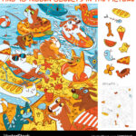 Beach Pets Find 10 Hidden Objects Royalty Free Vector Image With Regard To Find The Hidden Objects