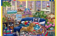 Beach Retreat - Seek &amp; Find (1946Pz) - 1000 Piece Jigsaw Puzzle for White Mountain Puzzles Hidden Images Printable