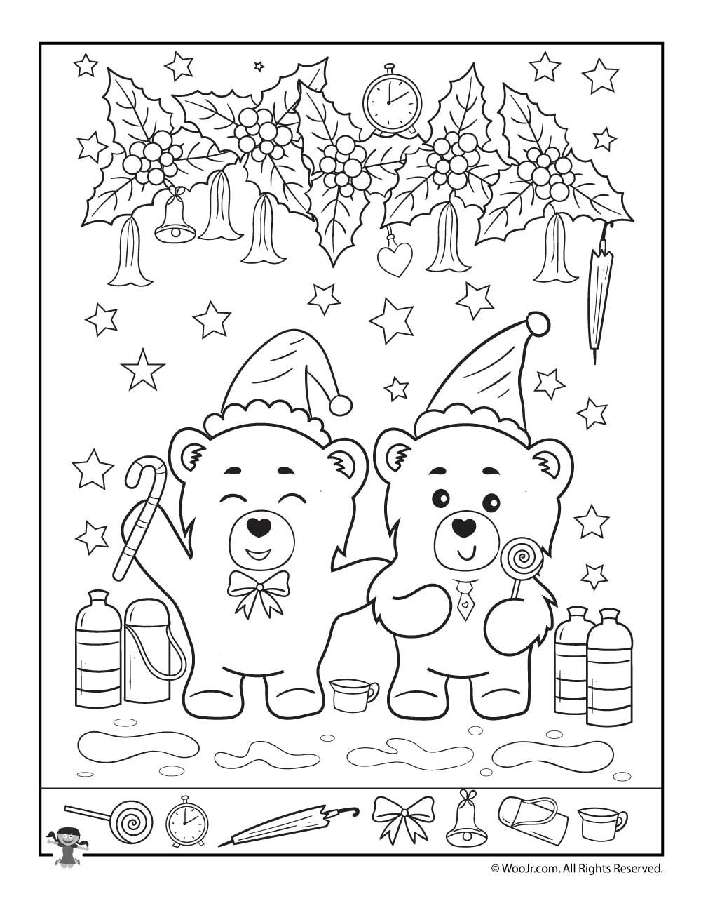 Bear-Y Fun Christmas I Spy Page | Woo! Jr. Kids Activities regarding Easy Christmas Hidden Pictures