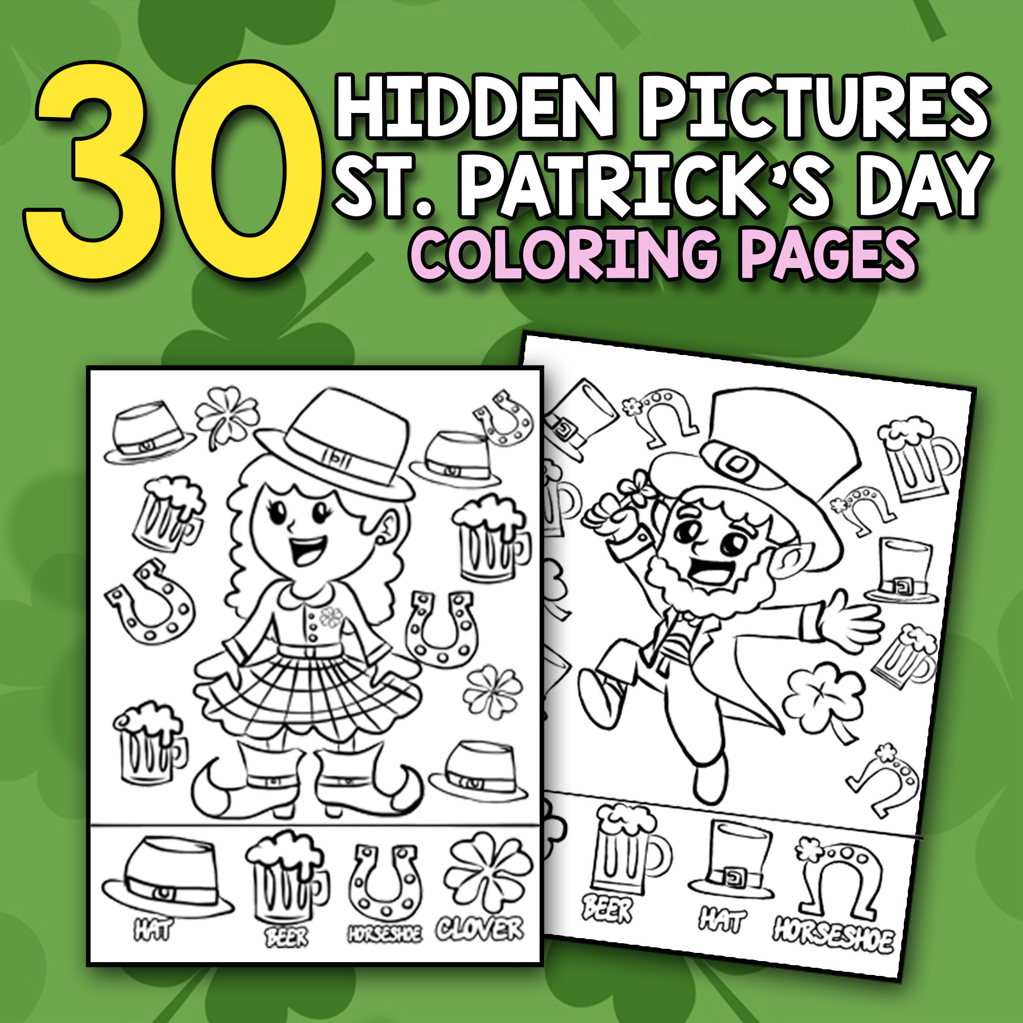 Best Value Find The Hidden Pictures Book For Kids L 30 Hidden pertaining to Hidden Pictures St Patricks Day