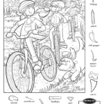 Biking The Trail With Hidden Pictures Biking The Trail Answers