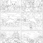 Blank Comic Book Pages For Creative Storytelling And Illustrations With Hidden Comic Pictures Printable