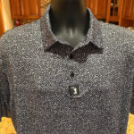 Bogeybros Men'S Golf “Hidden Words” Polo. Sharp Black Print With Inside Golf Shirt With Hidden Pictures
