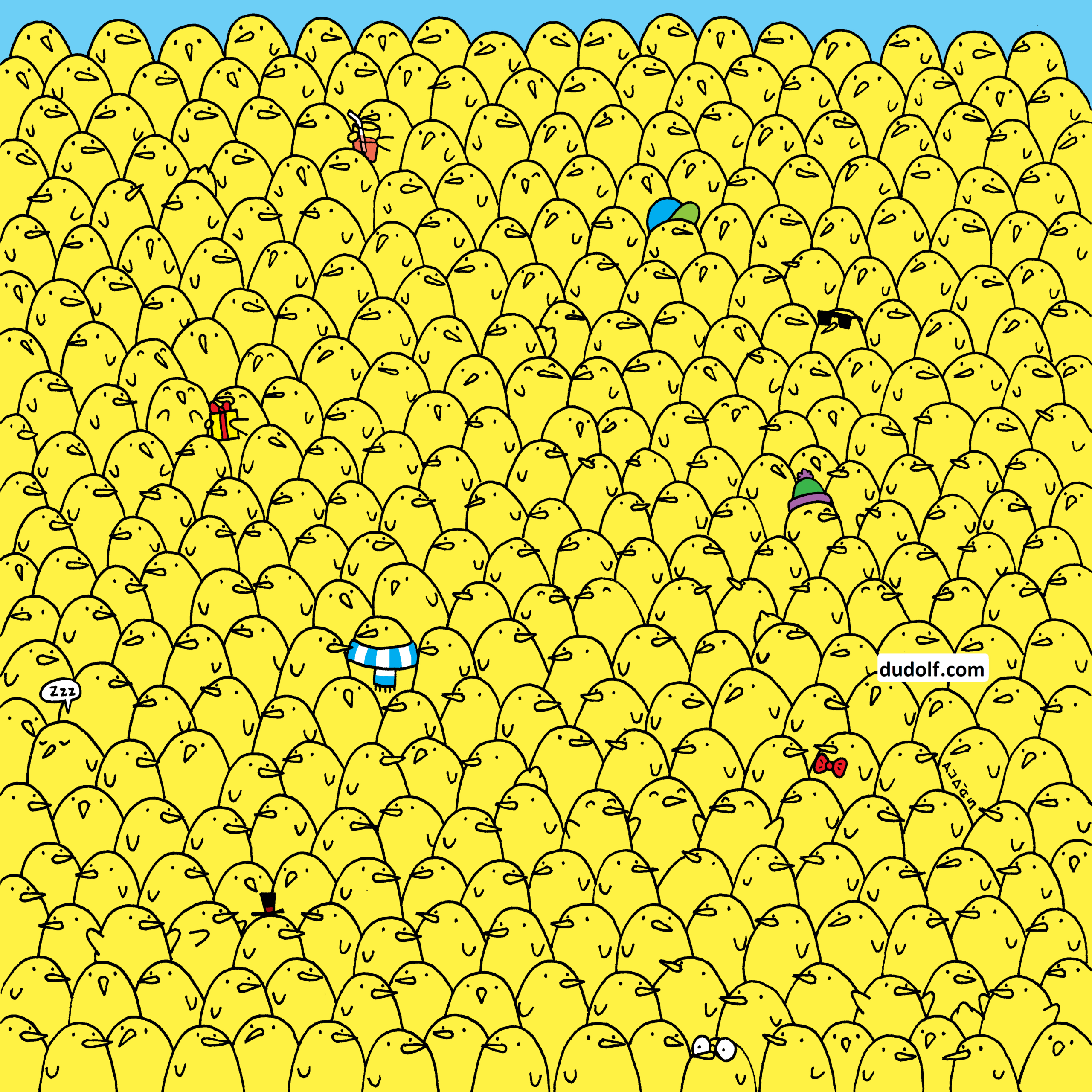 Can You Find Five Lemons Among The Chicks? within Dudolf Hidden Pictures With Answers