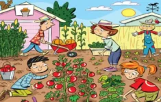 Can You Spot All 6 Hidden Words In This Gardening Scene Within 15 with Hidden Pictures with Words