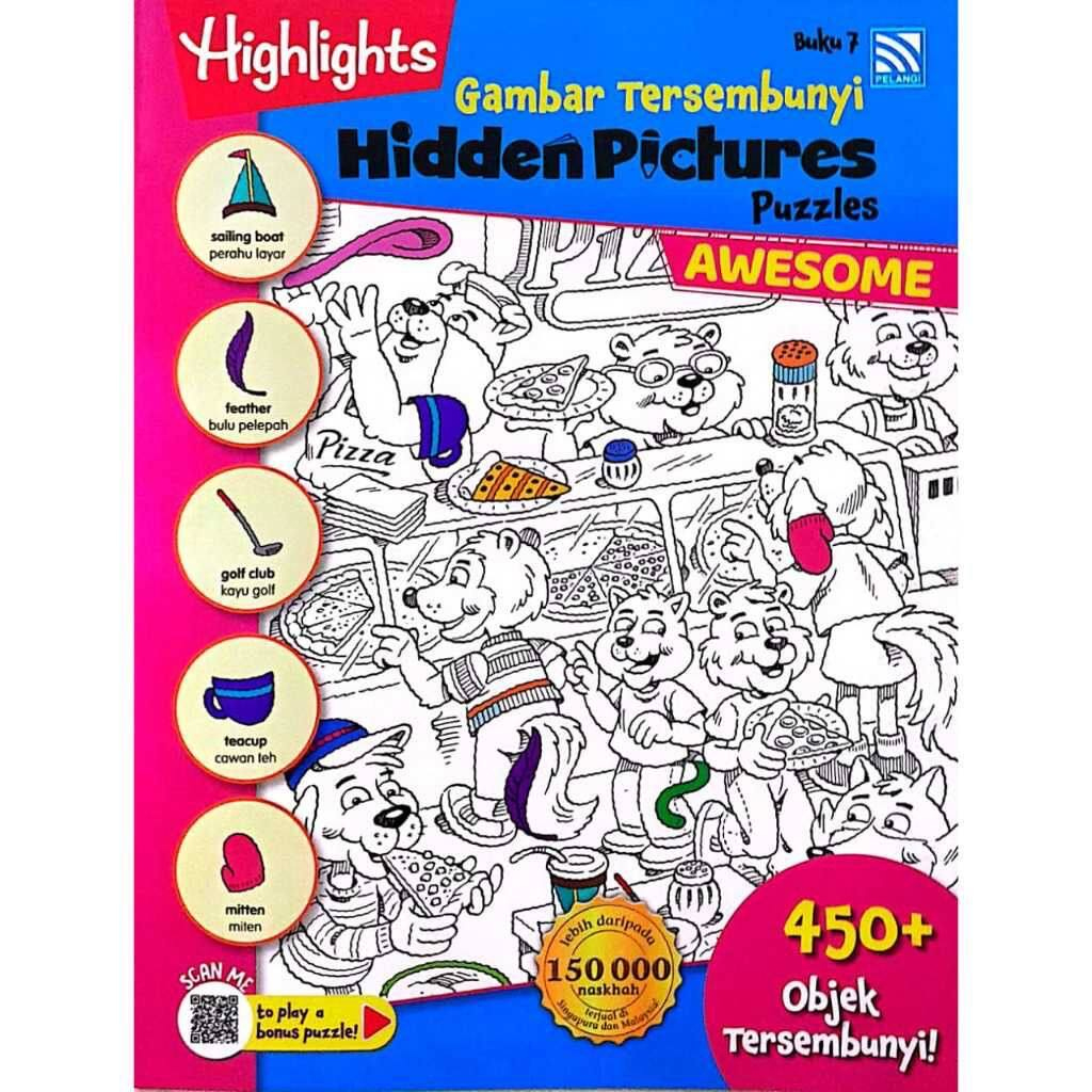 Ch] Pelangi: Highlights Hidden Pictures Puzzles Malay - English in Shake Break Hidden Pictures