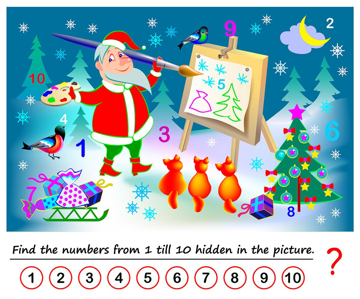 Christmas Game &amp;amp; Activity Pages For Kids: 10 Free Holiday-Themed throughout Hidden Pictures Christmas Theme