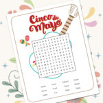 Cinco De Mayo Word Search Free Printable Puzzle   Artsy Pretty Colors Inside Large Hidden Things To Print Out Free