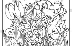 Coloring Page Game Find Hidden Objects Stock Vector (Royalty Free in Spring Hidden Pictures