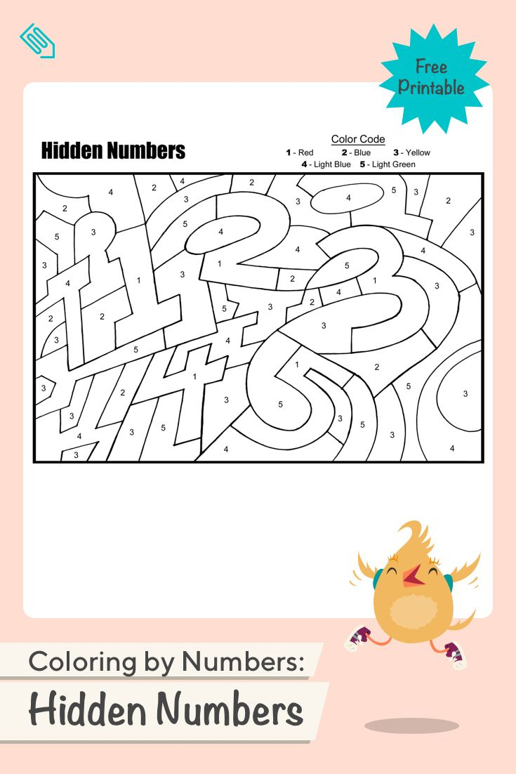 Coloringnumbers: Hidden Numbers | Worksheet | Education intended for Hidden Pictures With Numbers To Color