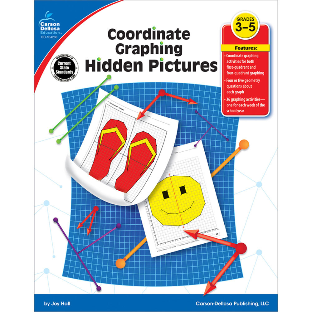 Coordinate Graphing Hidden Pictures, Grades 3 - 5 - Cd-104288 inside Coordinate Graphing Hidden Pictures