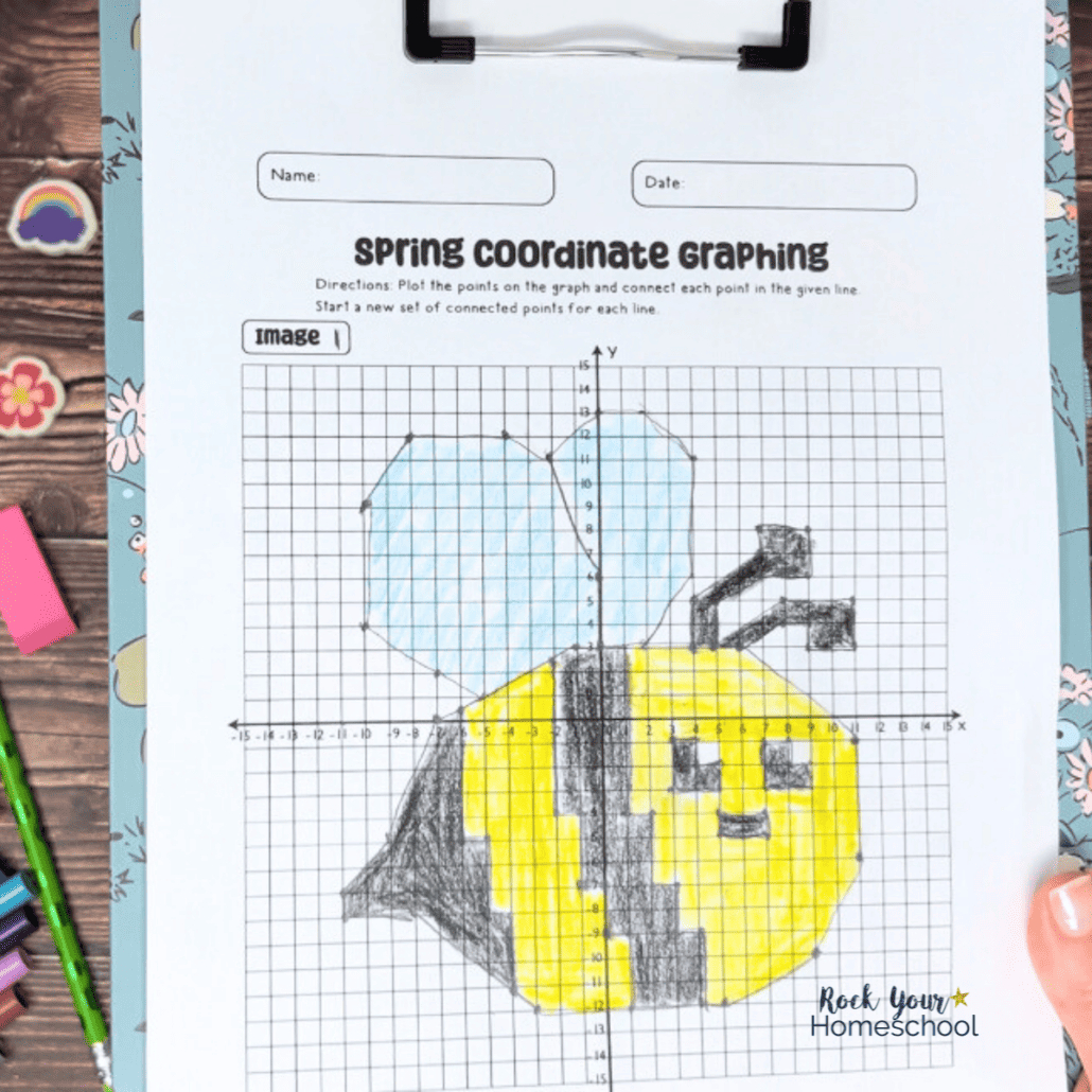 Coordinate Graphing Mystery Pictures For Spring Fun (Free) intended for Coordinate Graphing Hidden Pictures