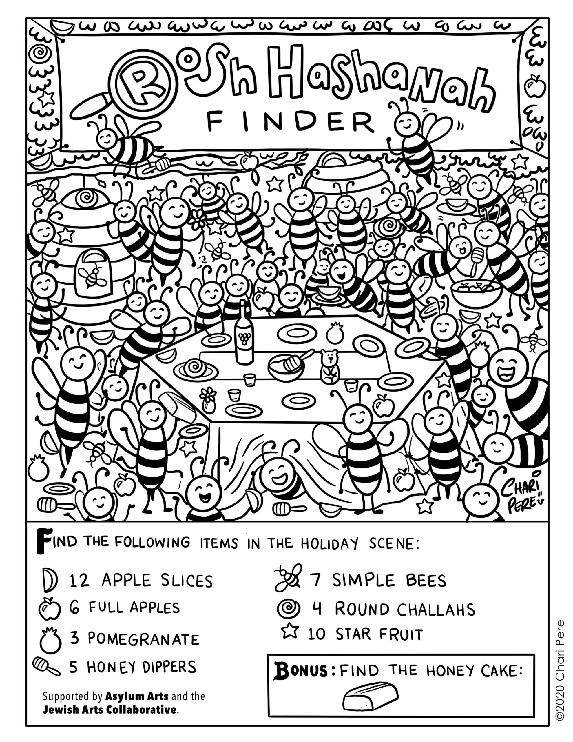 Custom Activity Page (Digital File) — Chari Pere Art with Hidden Pictures Shake Break