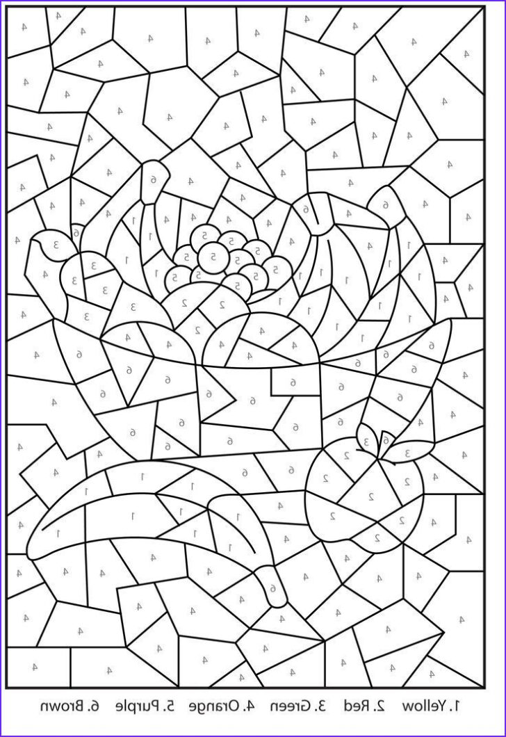 Hidden Pictures with Numbers to Color