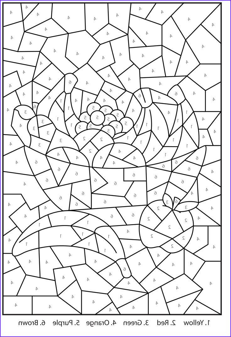 Difficult Colornumber Coloring Page For Kids within Hidden Pictures with Numbers to Color