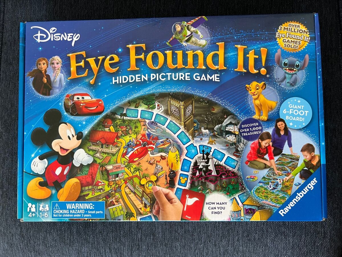 Disney Eye Found It! Hidden Picture Game W 6 Ft. Board (2021 throughout Disney Hidden Pictures Game