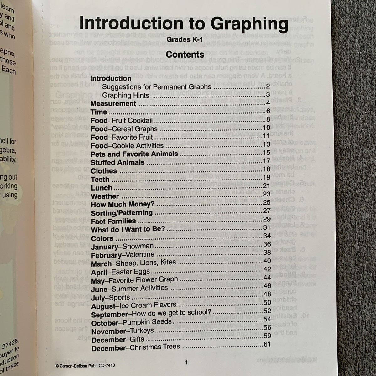 Early Graphing Bar Graphs, Pictographs, Etc Grades K - 1Carson-Dellosa ~ Euc within Carson Dellosa Graphing Hidden Pictures