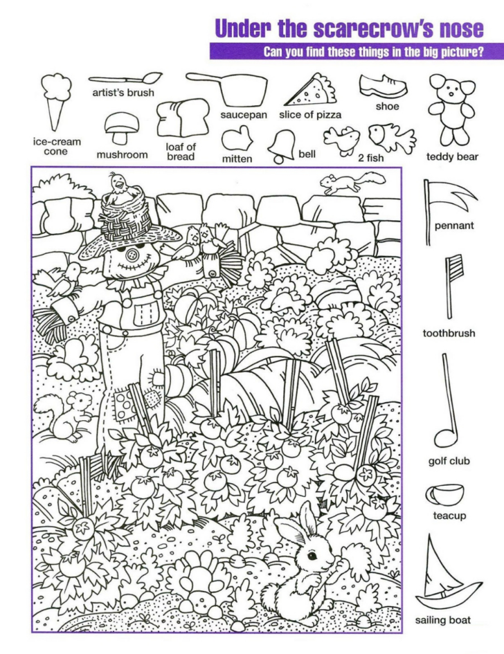 Free Printable Hard Hidden Pictures
