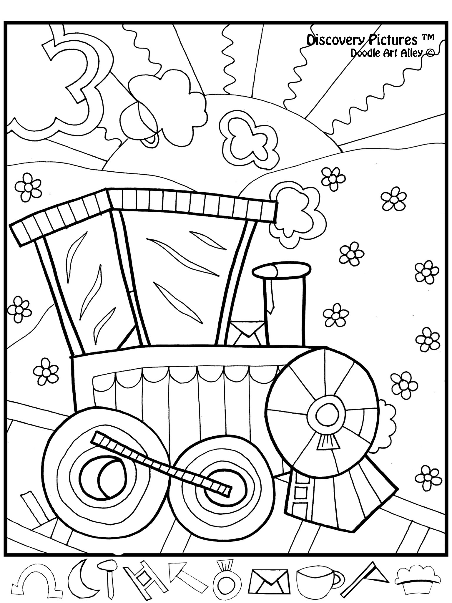 Easy Hidden Pictures - Classroom Doodles for Easy Kindergarten Hidden Pictures