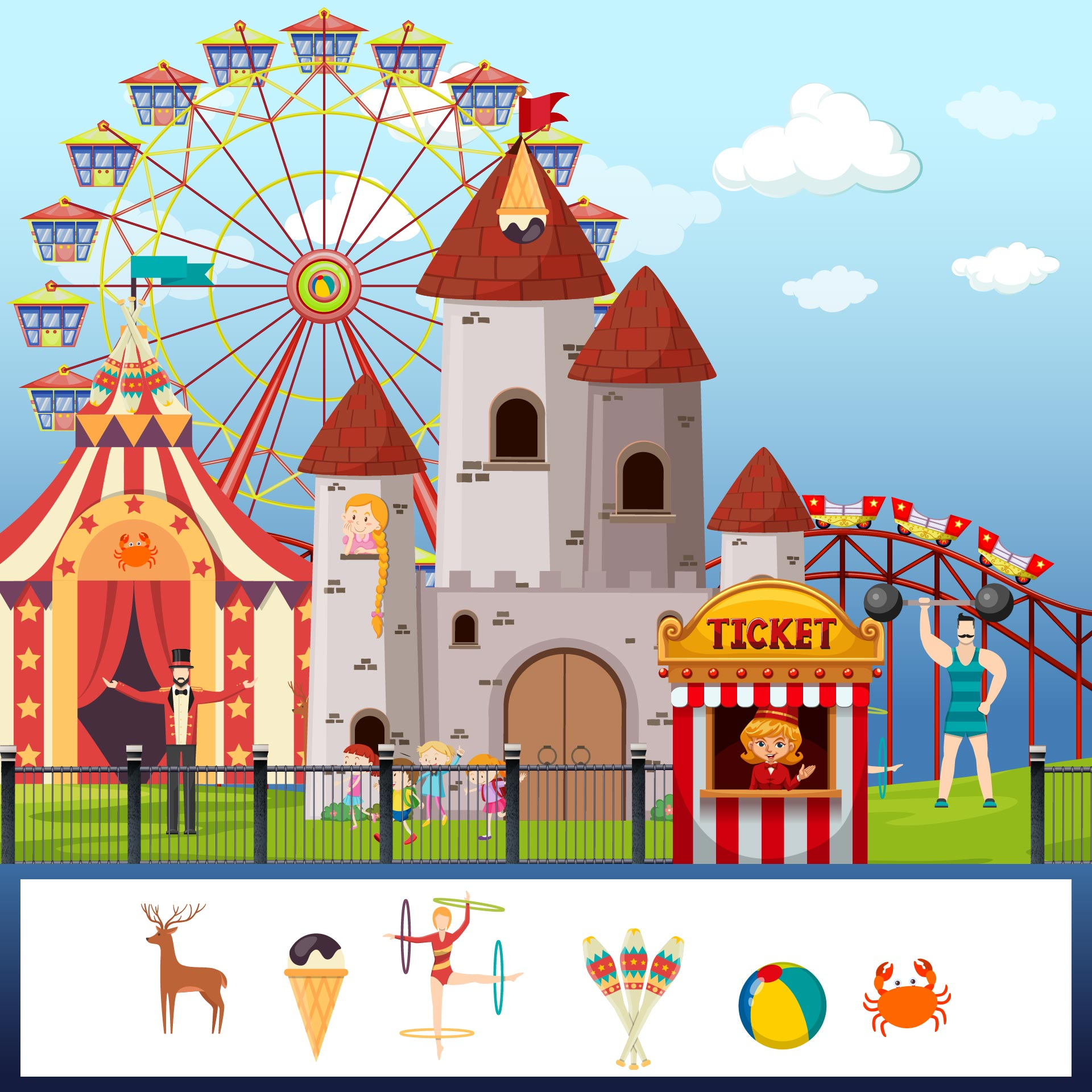 Easy Hidden Pictures Highlights - 10 Free Pdf Printables | Printablee intended for Hidden Pictures Daily Challenge