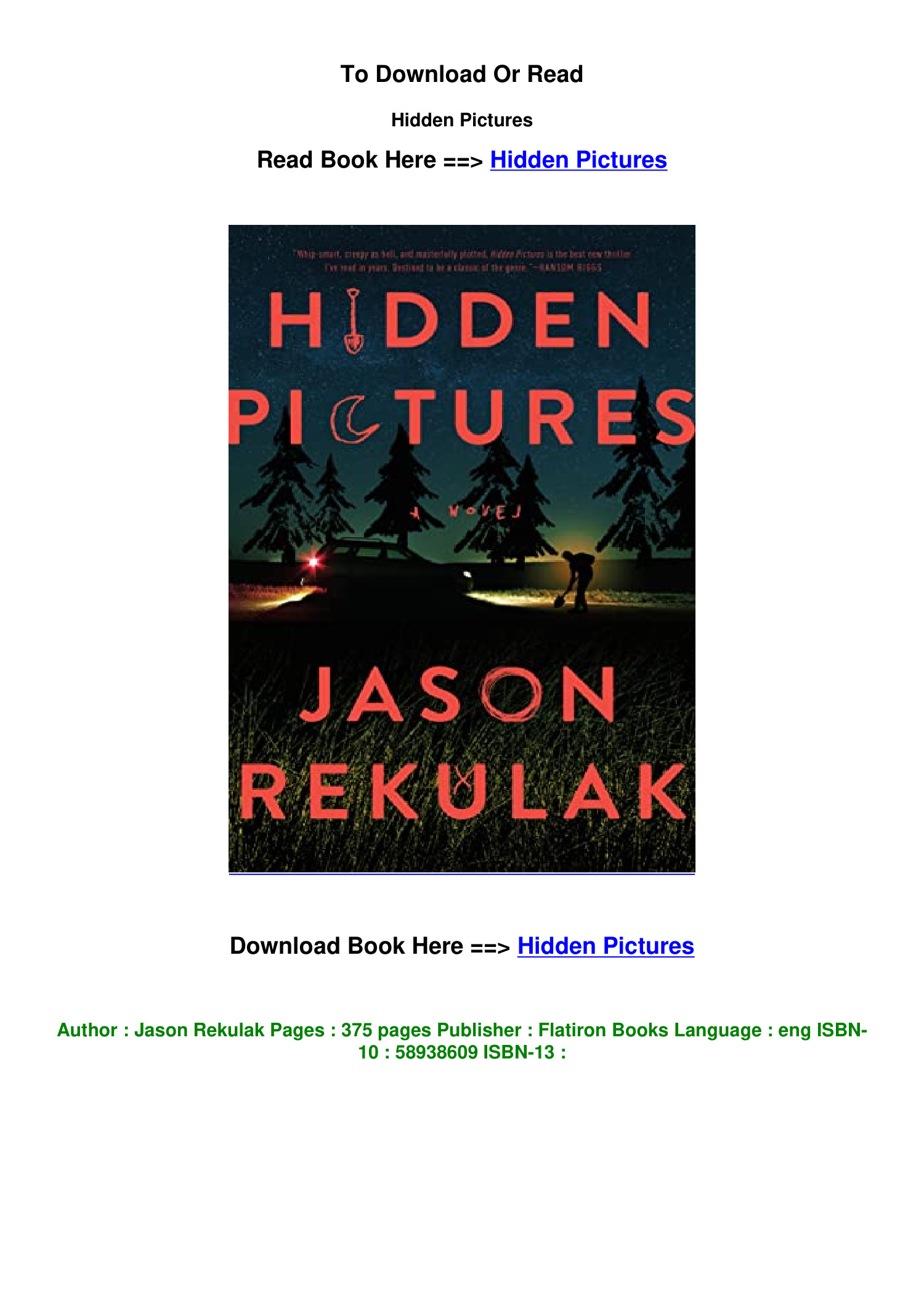 Epub Download Hidden Picturesjason Rekulak.pdf | Docdroid with regard to Hidden Pictures Jason Rekulak Epub Download