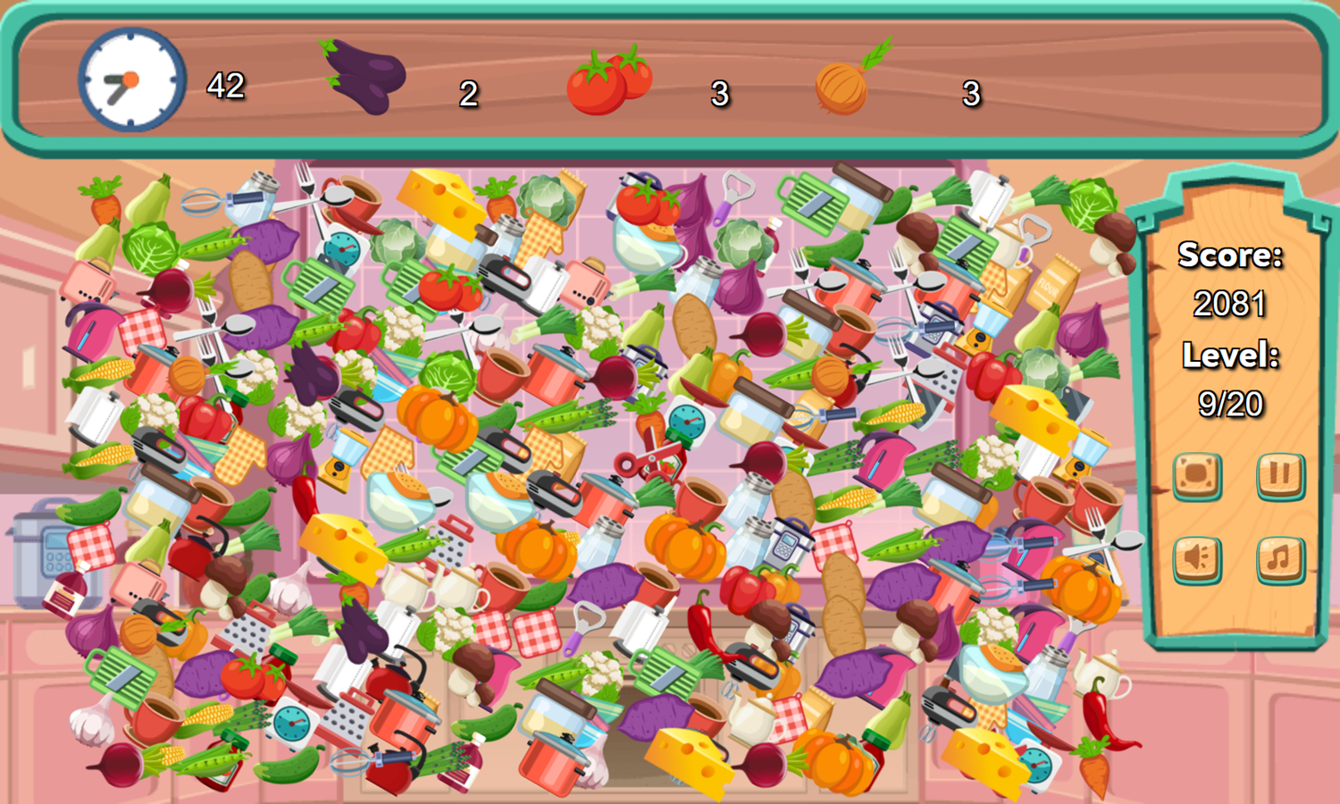 🕹️ Play Hidden Food Game: Free Online Culinary Arts Hidden for Find Hidden Pictures Online