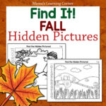 Fall Hidden Picture Worksheets   Mamas Learning Corner Within Fall Themed Hidden Pictures