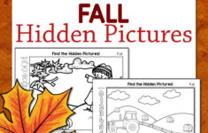 Fall Hidden Picture Worksheets - Mamas Learning Corner within Fall Themed Hidden Pictures