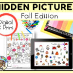 Fall Hidden Pictures Scavenger Hunt Preschool Activity Digital In Find Hidden Part In Photo Print