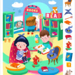 Find 10 Hidden Objects Educational Game Royalty Free Vector Regarding Find The Hidden Objects For Teens