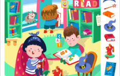 Find 10 Hidden Objects Educational Game Royalty Free Vector regarding Find the Hidden Objects For Teens