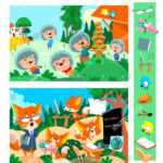 Find 10 Hidden Objects Pictures Vector Stock Vector (Royalty Free With Hidden Pictures Printable In Color