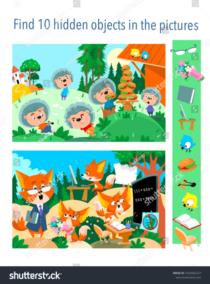 Hidden Pictures Printable in Color Hidden Pictures Printable in Color