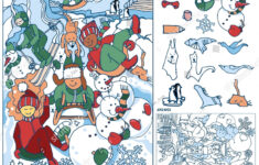 Find Hidden Objects People Snowman Having Stock Vector (Royalty for Winter Hidden Pictures