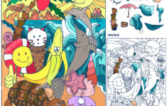Find Hidden Objects Summer Puzzle Kids Stock Vector (Royalty Free inside Summer Hidden Pictures