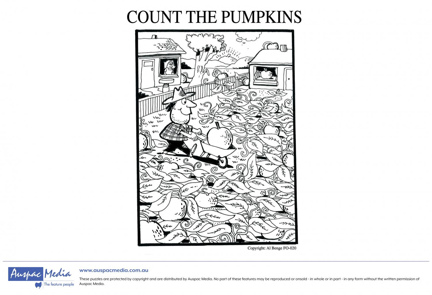 Find The Object for Hidden Pictures Piggy Pumpkin Patch Answers