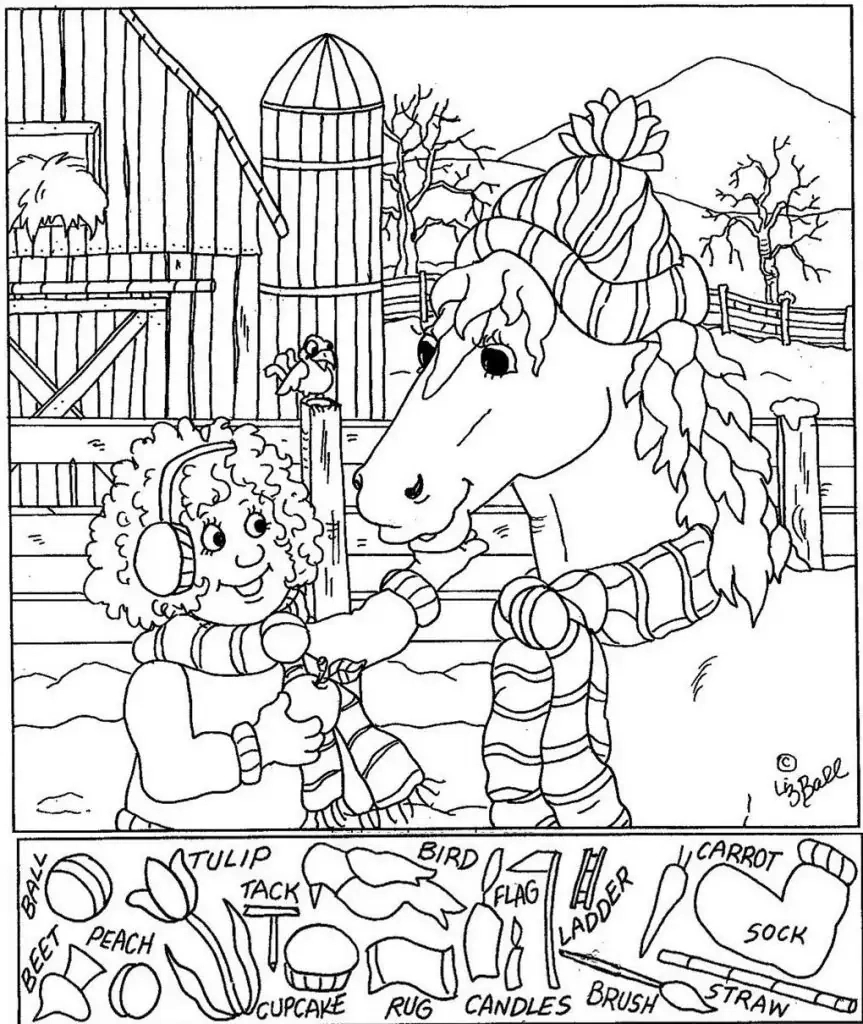 Finde Die Gegenstände 🤔 - Pepe.lt in Highlights Hidden Pictures Barn Painting Answers