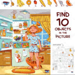 Finden Sie 10 Objekte Im Bild.: Stock Vektorgrafik (Lizenzfrei With Pictures With Hidden Images Puzzle