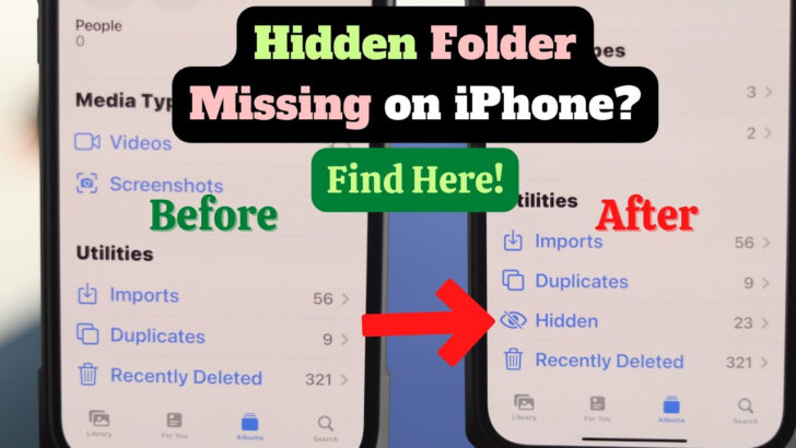 Hidden Pictures Iphone Disappeared