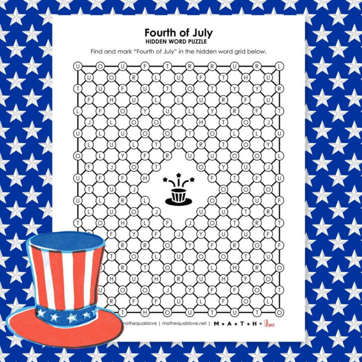 Hidden Pictures 4th of July Hidden Pictures 4th of July