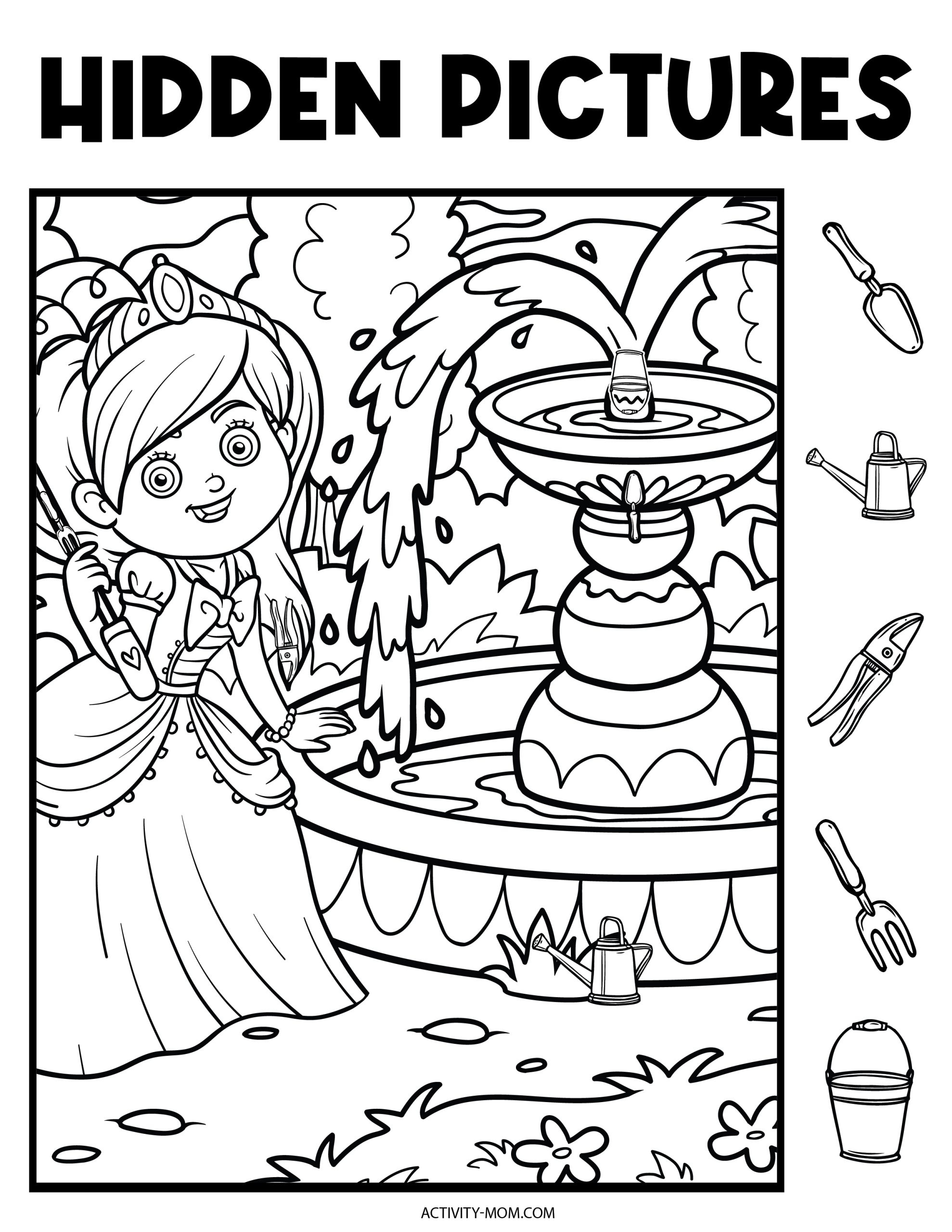 Free Hidden Pictures Printables For Kids - The Activity Mom for Hidden Pictures For 4 Year Olds