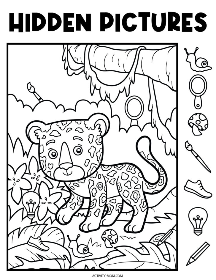 Hidden Pictures Spring Printable