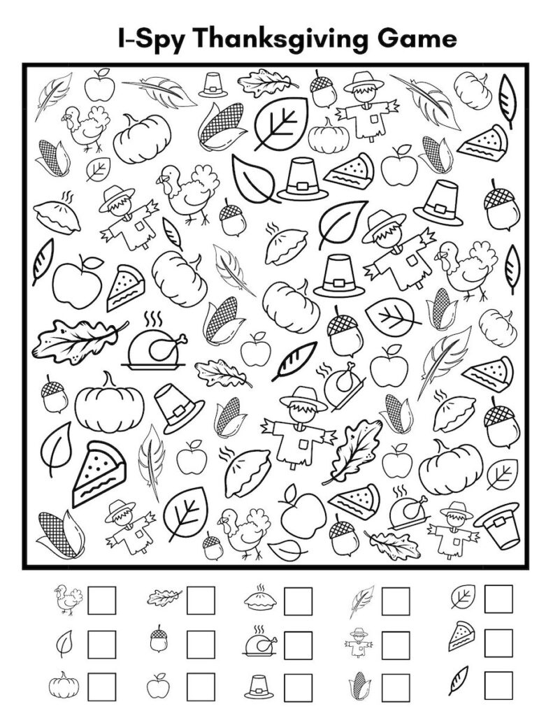Free I Spy Thanksgiving Printables Your Kids Will Love! - Originalmom intended for Free Printable Hidden Pictures For Thanksgiving