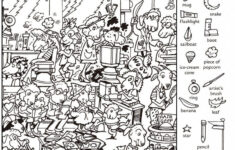 Free Printable Find The Hidden Objects Worksheets 0F8 - Worksheets within Hidden Picture Search