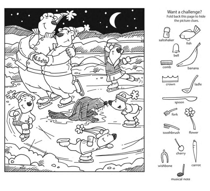 Winter Hidden Pictures Printable Free Winter Hidden Pictures Printable Free