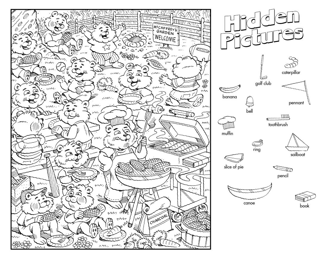 Free, Printable Hidden Picture Puzzles For Kids - Worksheets Library intended for Highlights Thanksgiving Hidden Pictures